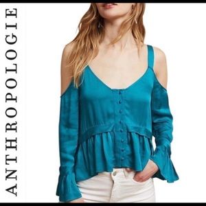 Anthropologie Maeve Bygones Cold Shoulder